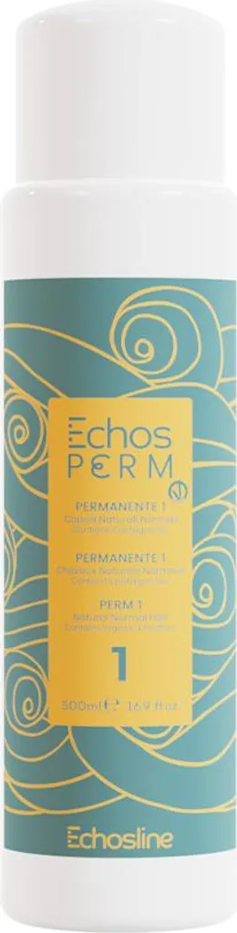 Liquide pour permanentes Echosline Perm P1 500 ml contre cheveux plats