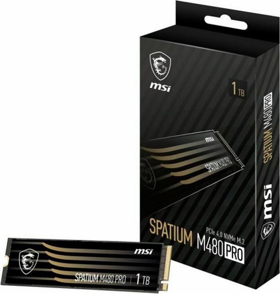 MSI SPATIUM M480 PRO: SSD NVMe M.2 de 1 TB, PCIe 4.0, con Imagen del producto 