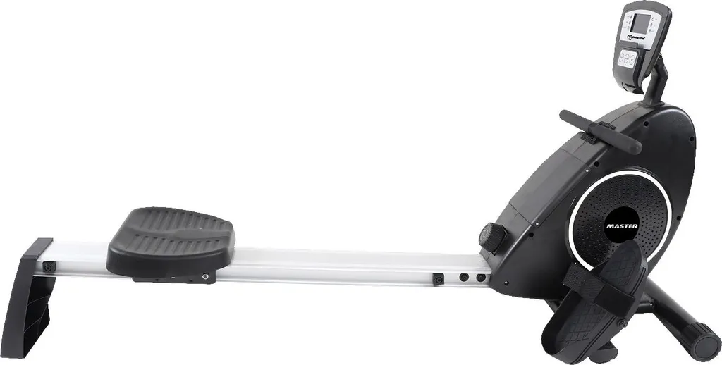 Rameur MASTER V-420 à tirage central silencieux et rail en aluminium robuste