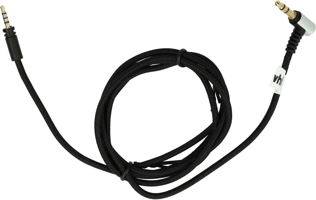 vhbw Audio AUX Kabel kompatibel mit Sennheiser Momentum Wireless, On-Ear Wireless Kopfhörer - Audiokabel 3,5 mm Klinkenstecker, 120 cm Schwarz