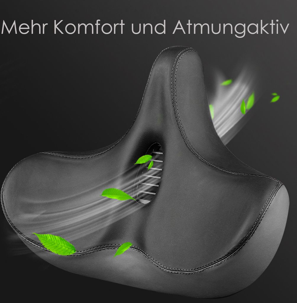 MidGard Fahrrad Sattel mit extra breiten und gepolsterten Produktbild 6