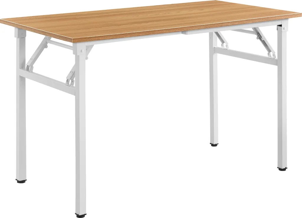 Tavolo Pieghevole Design 120x60cm [neu.haus]® Faggio e Bianco - 3