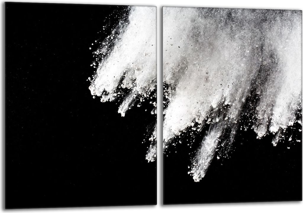 Glasschutzplatte für Herd 2x40x52 Explosion