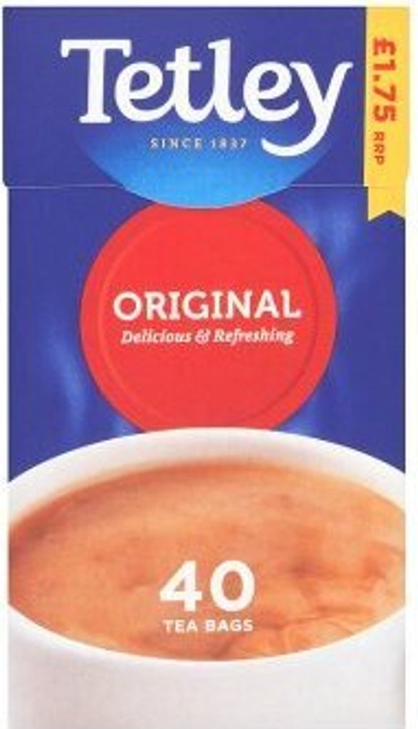 Tetley Original 40 Tea Bags - 40 Teebeutel - 125g Produktbild 