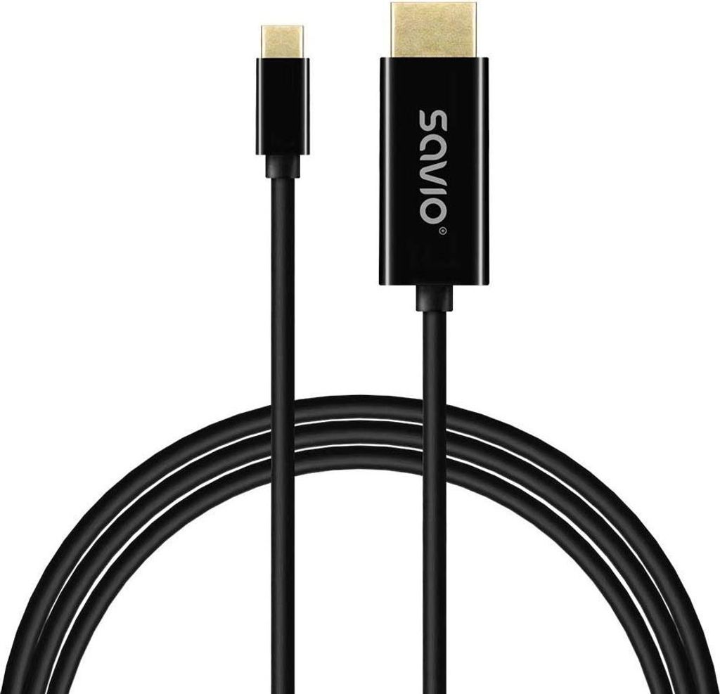 Savio CL-191 USB-Kabel 2 m USB C Black