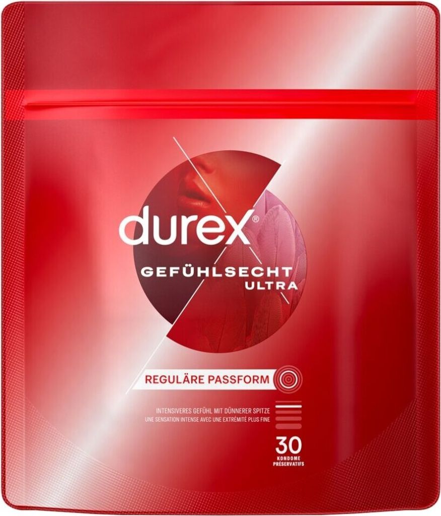 Durex Gefuhlsecht Ultra 30 szt. Lateksowe prezerwatywy, 20% Zdjęcie produktu 