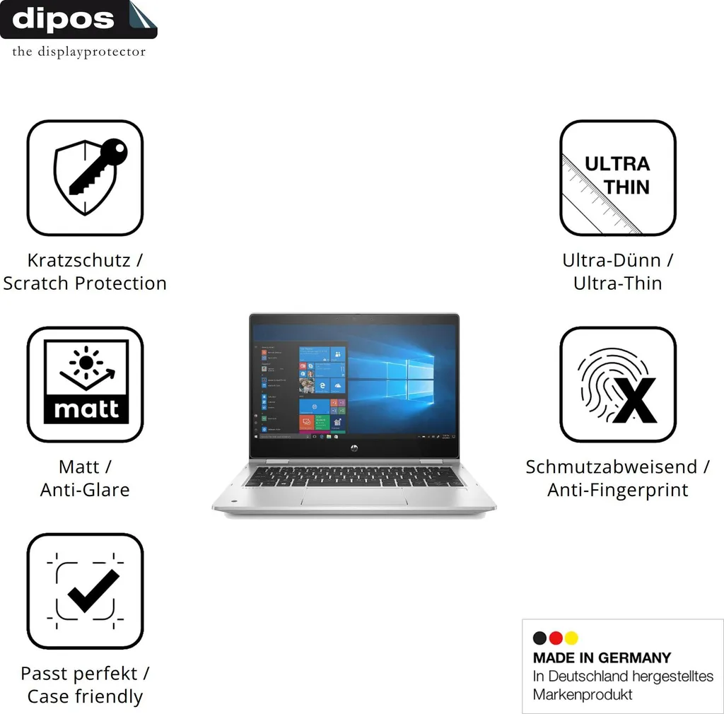 Film écran HP ProBook x360 435 G7 pour travailler sans reflets gênants