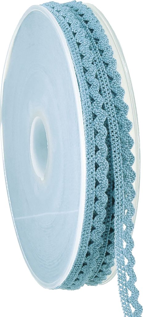 Spitzenbordüre Blau Zierband 9mm 20m Hochzeit Deko