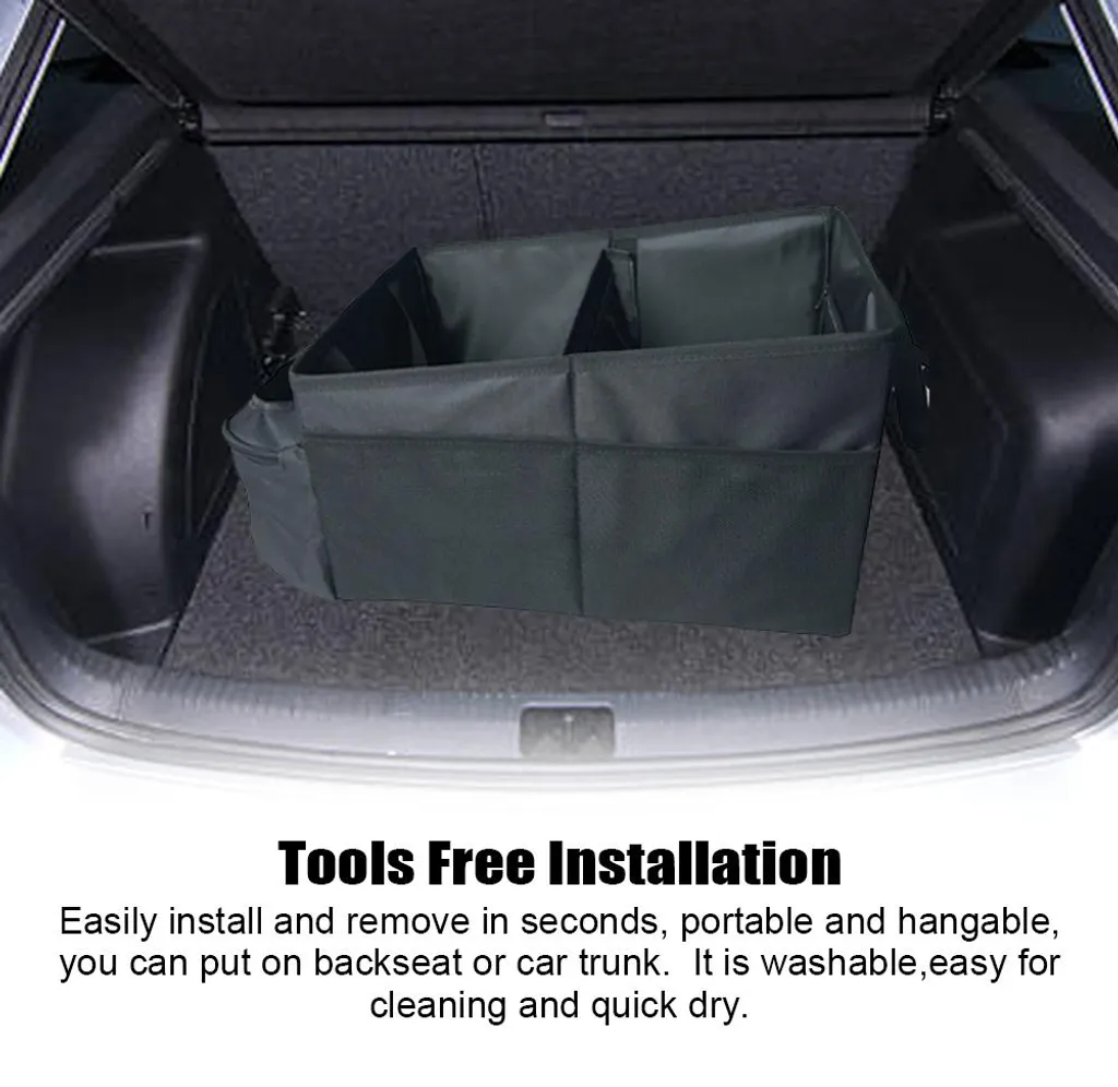 Boîte de Rangement Voiture Imperméable - Pack de 2 Sacs Haute Densité
