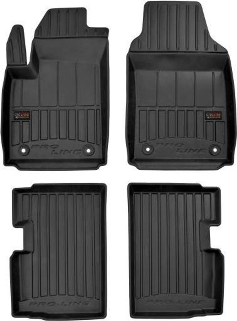 4x FROGUM ProLine 3D TPE Fußmatten für FIAT 500 (312) Vorne+Hinten