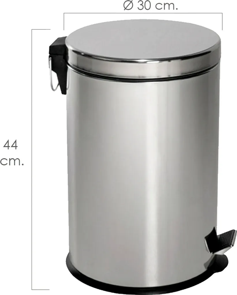 Corbeille 20L inox Maurer anti-corrosion dimensions 30x44 cm robuste
