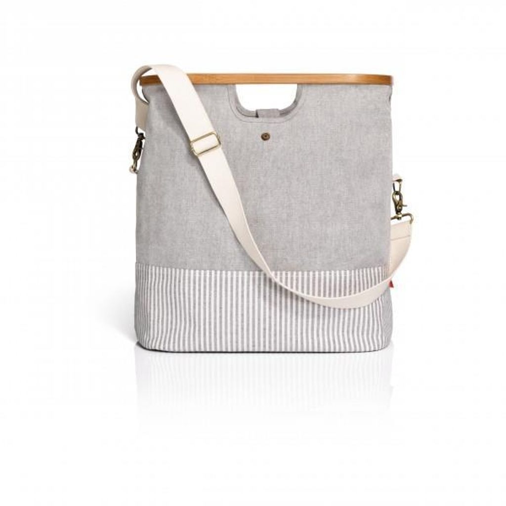 PRYM Store & Travel Bag „Canvas & Bamboo“, S, grau