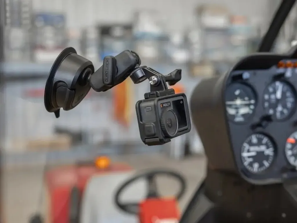 Support caméra d'action Quad Lock 360 adaptable pour fixation GoPro - 4
