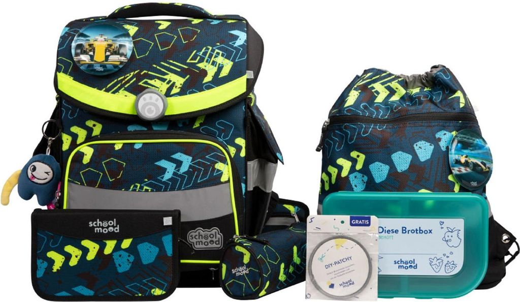 7-częściowy zestaw tornistrów School-Mood Timeless Pro Zdjęcie produktu 