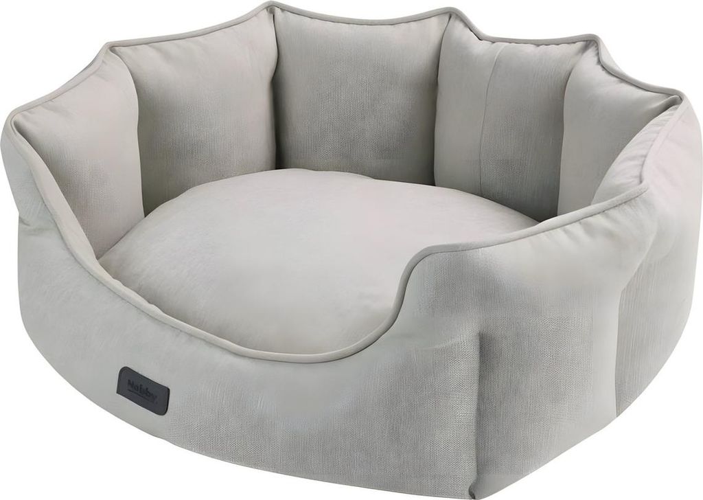 Nobby Komfort Bett oval "VALEA" beige 86 x 70 x 24 cm