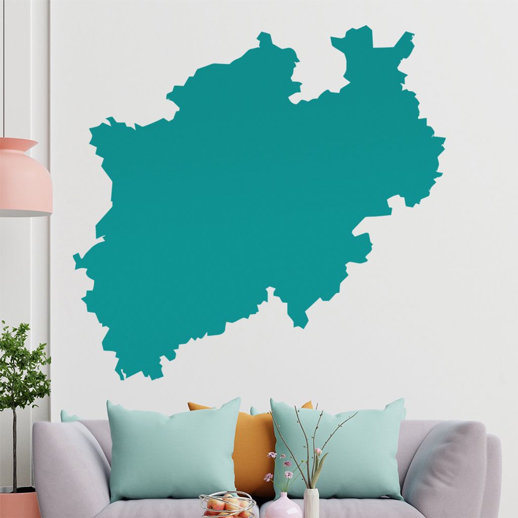 KIWISTAR Bundesland Nordrhein-Westfalen - Düsseldorf Kölner Dom Wandtattoo in 6 Größen - Wandaufkleber Wall Sticker - Dekoration, Küche, Wohnz...