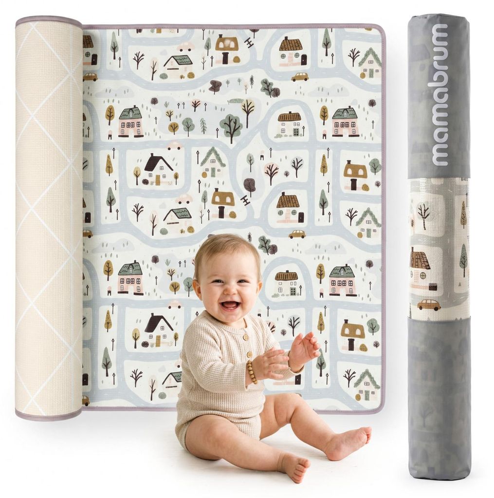 Mamabrum dwustronna mata piankowa dziecięca XPE 180 × 150 × Zdjęcie produktu 