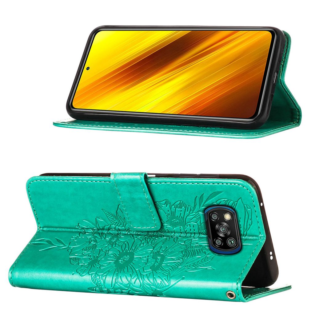 Xiaomi Poco X3 NFC Hoesje - Meisje Met De Parel - Delfts Blauw Vermeer Bloemen Schilderij Oude Meesters Siliconen Telefoonhoesje
