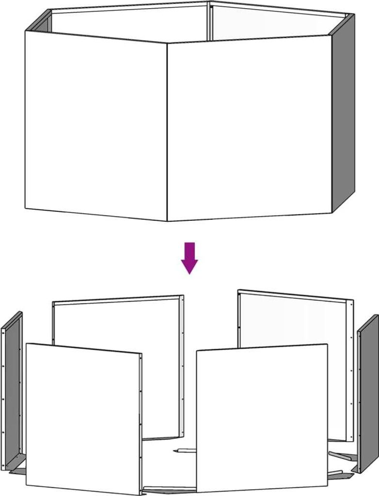 vidaXL Pflanzkübel Rostig 90x90x45 cm Cortenstahl Produktbild 2