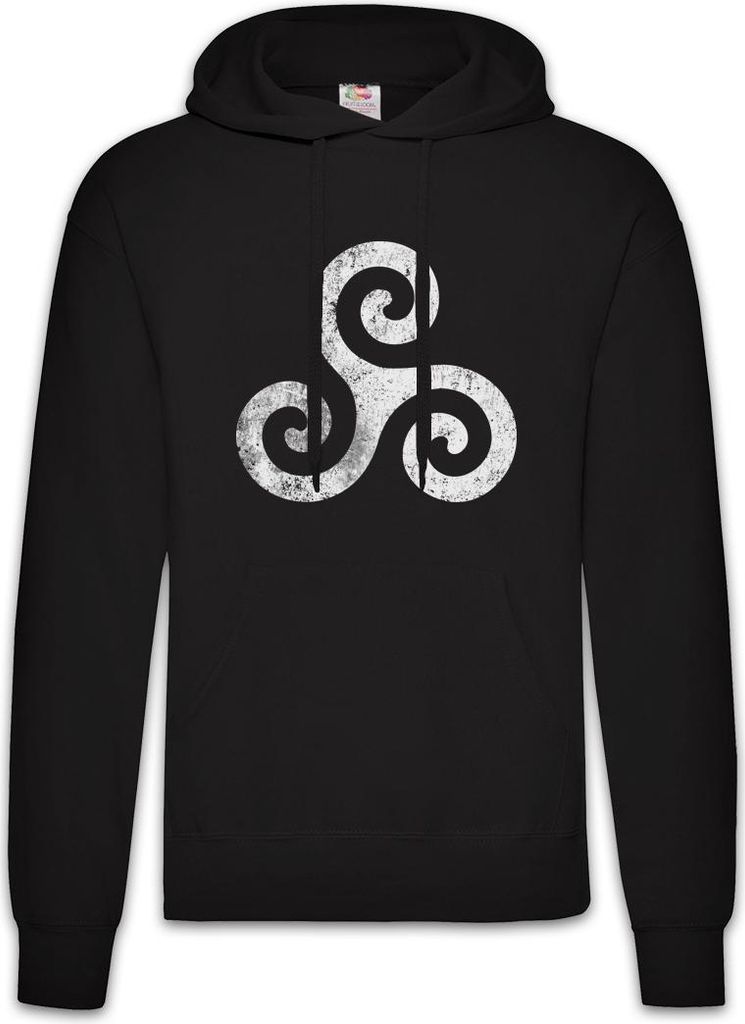 Urban Backwoods Triskelion Symbol I, Herren Hoodie, Farbe: Schwarz, Größe: M