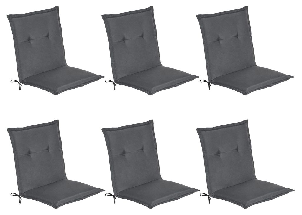 Beautissu Lot de 6 coussins pour dossier bas Loft NL, 100 x Image du produit 