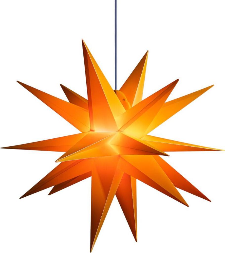 Weihnachtsstern 65 cm, 18 Zacken, für außen, Leuchtfarbe Produktbild 
