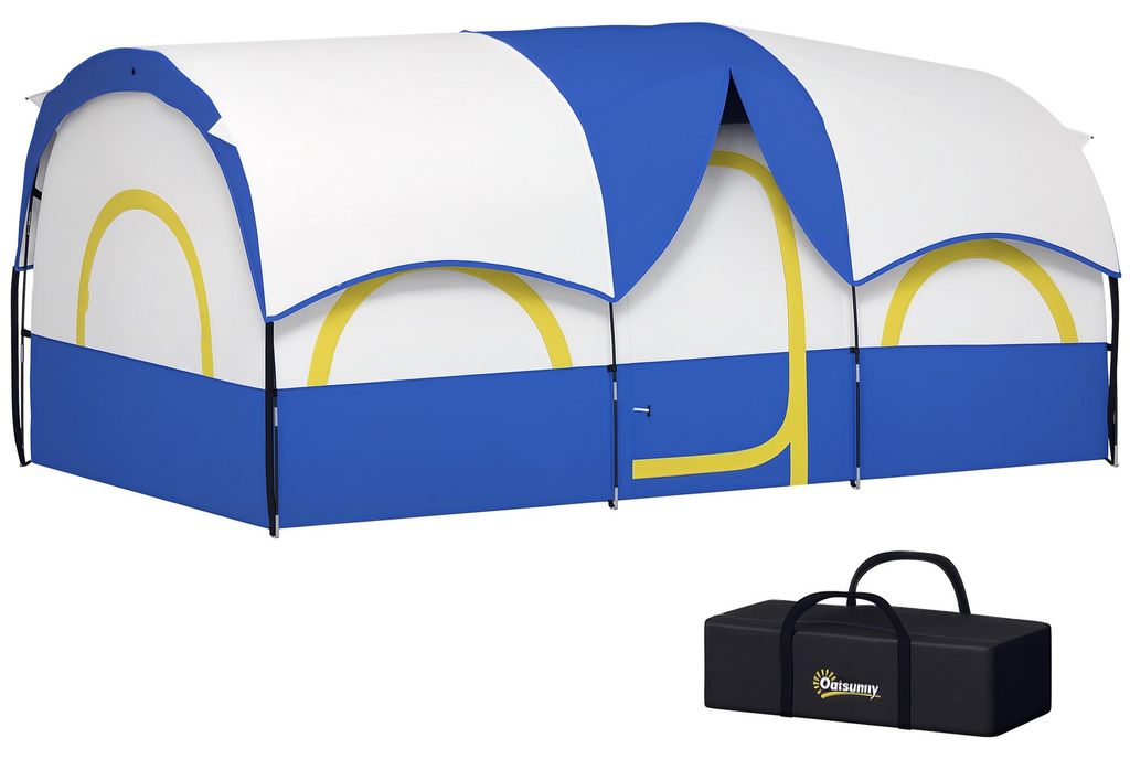 Outsunny Tunnelzelt Wetterfest Campingzelt für 4 Personen Produktbild 