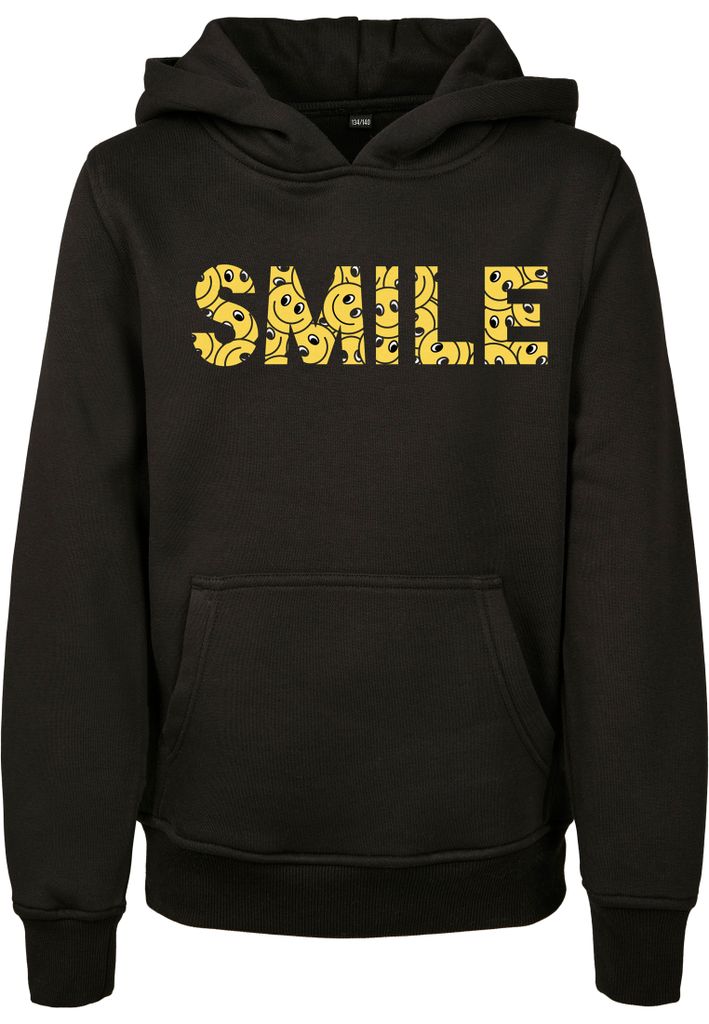 MTK136 - Kids Yellow Smile Box Hoody black 134/140