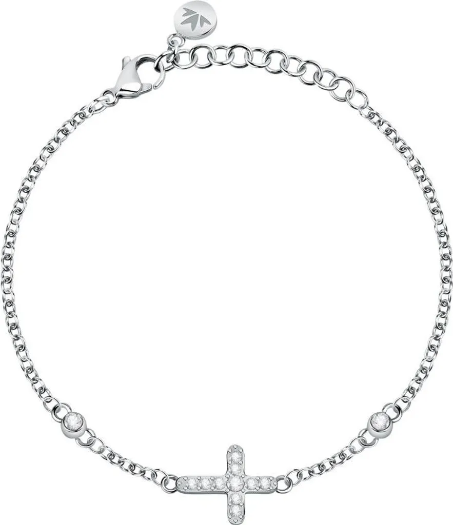 Bracelet moderne en acier croix Passioni SAUN15 - Bijou homme élégant