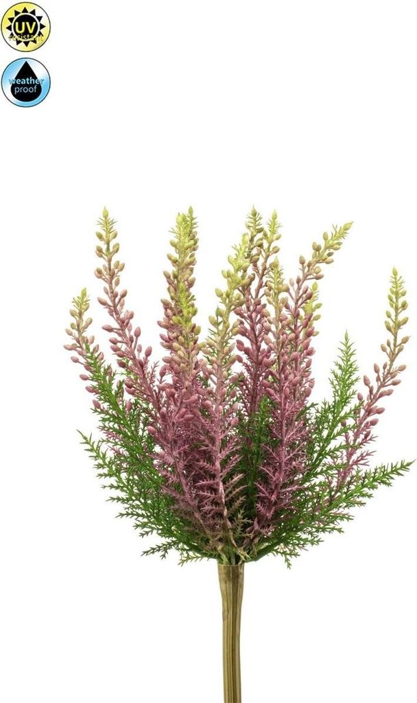artplants.de Kunstblume Erika ELSAWO auf Steckstab, crossdoor, lila, 30cm - Künstliche Besenheide