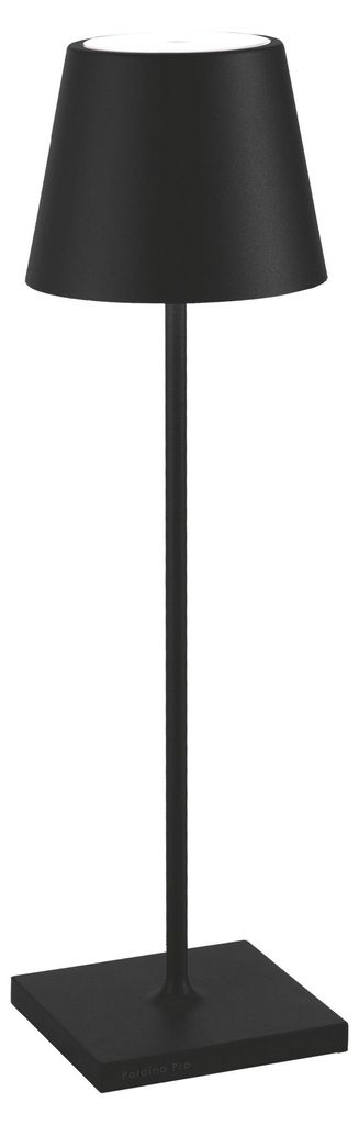 Zafferano Lampada a led da tavolo Poldina Pro Nera Immagine del prodotto 