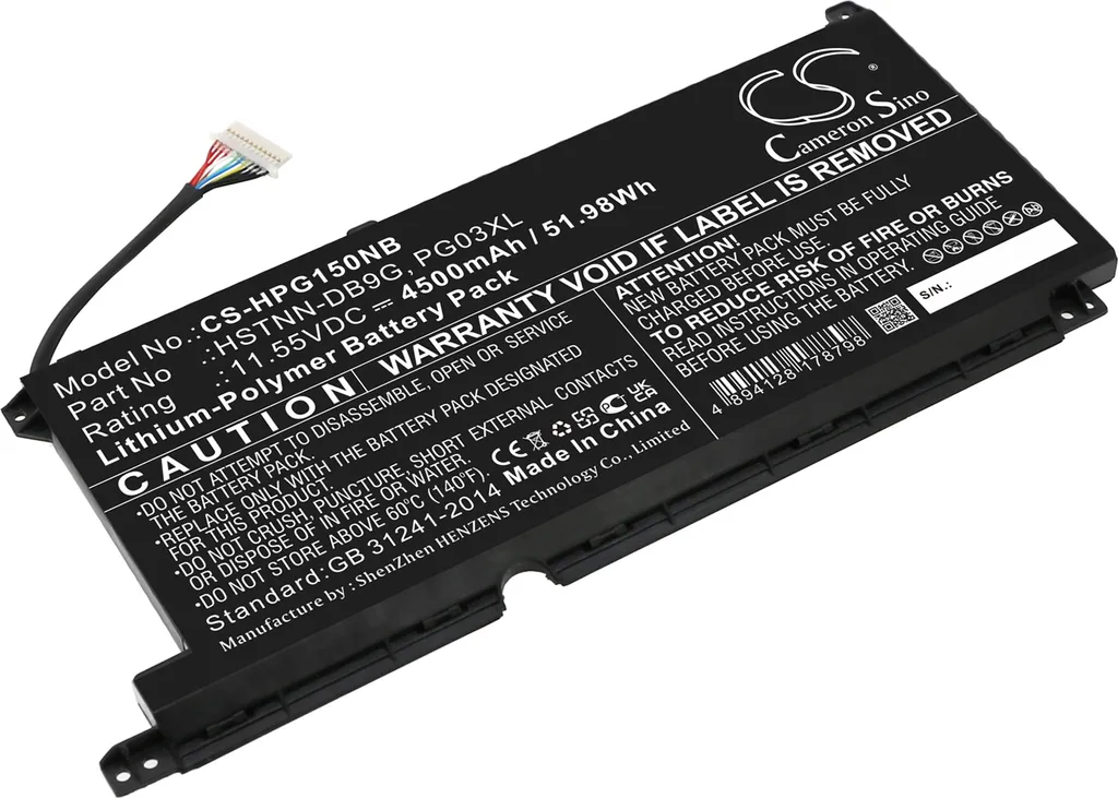 Ricambio Batteria HP Pavilion Gaming 15-dk0001ne TECHTEK L48495-005 52.5Wh