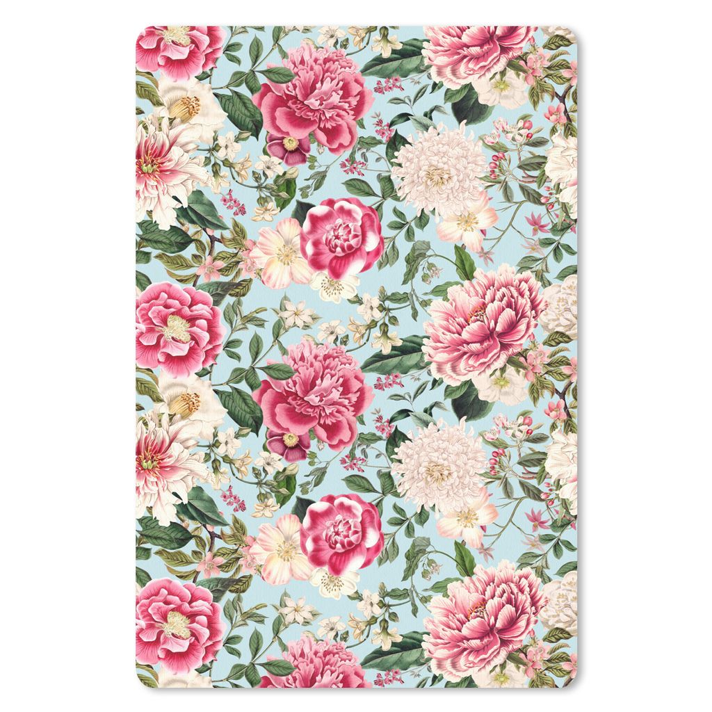 MuchoWow Mauspad Mousepad Blumen - Farben - Muster 40x60 cm - Mousepads - Maus Mat - Pad - Mausunterlage - Schreibtisch Accesoire