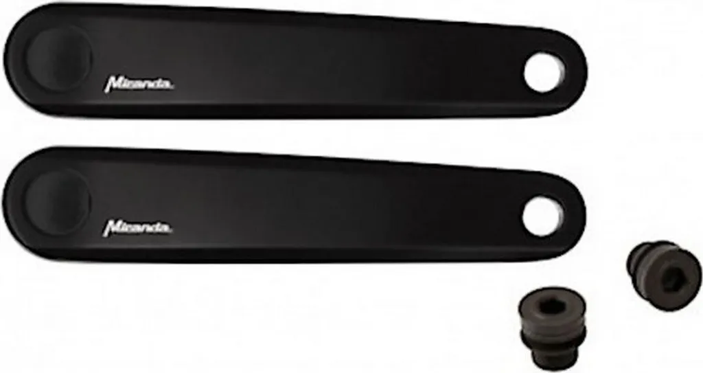 Garniture de manivelle Miranda Delta Bosch 170mm noire pour vélo
