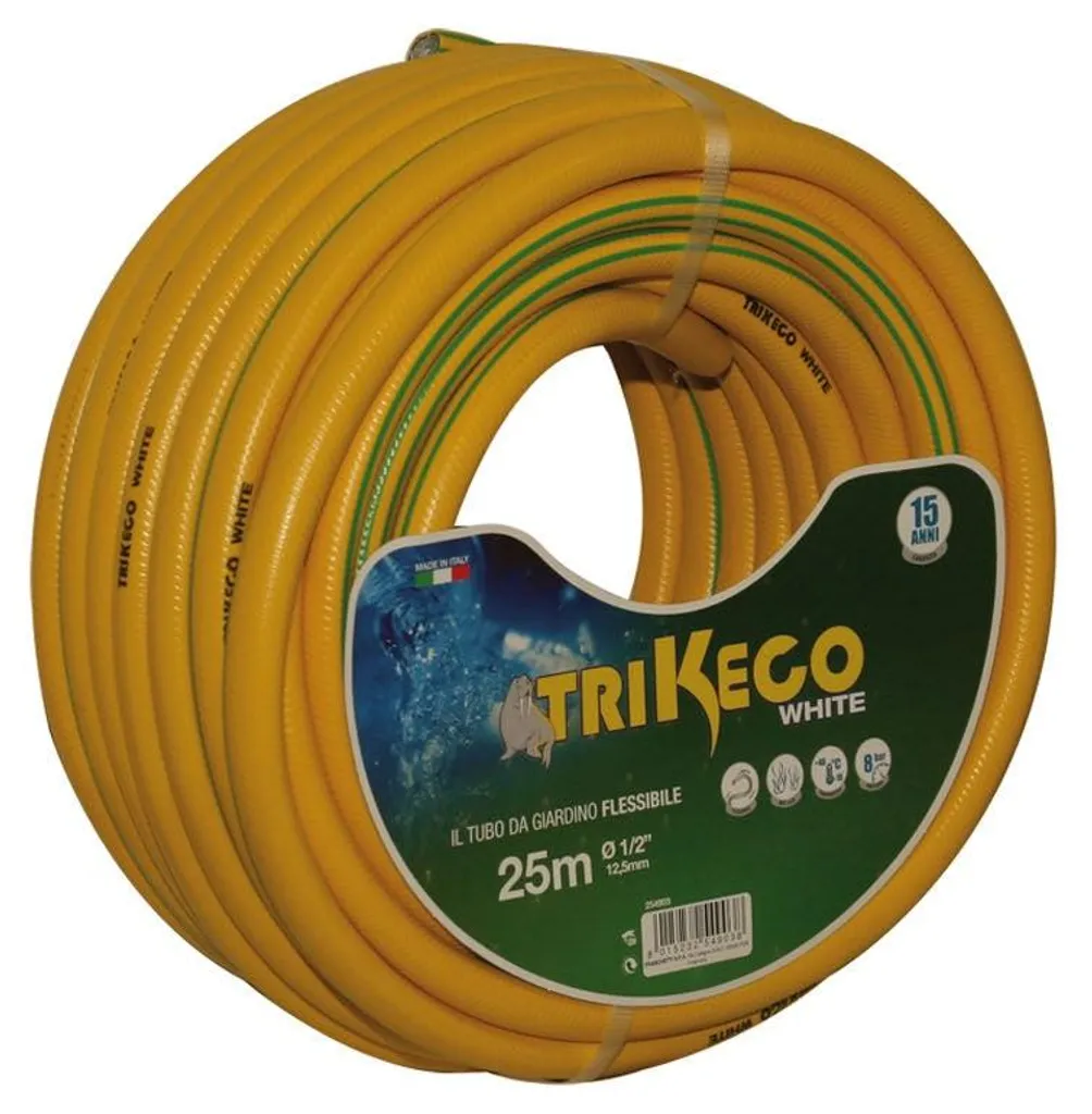 Tuyau Trikeco White Ø 5/8 tressé et anti-algues haute résistance