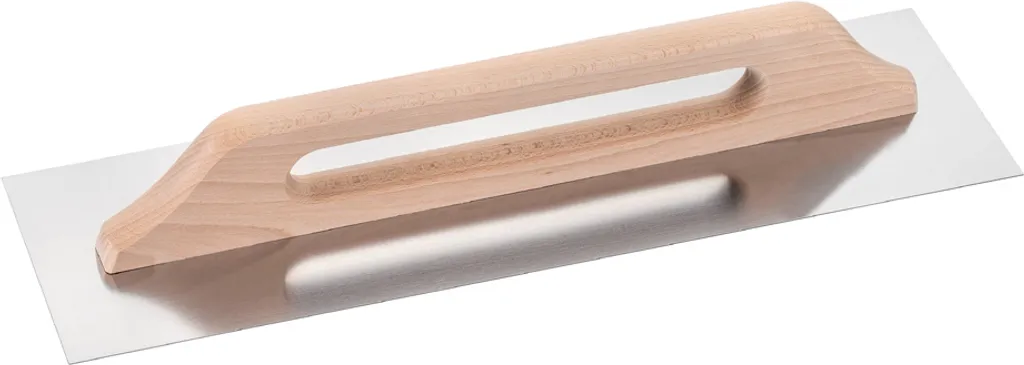 Platoir de Maçon de Grande Taille 48x13cm pour Lissage des Enduits Inox
