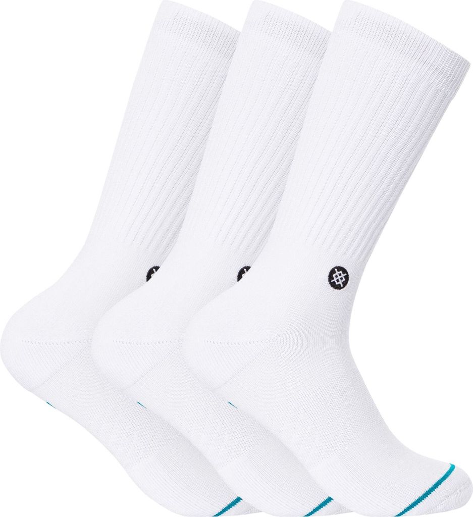 Stance 3er-Pack lässige Icon-Socken, Weiß L Produktbild 