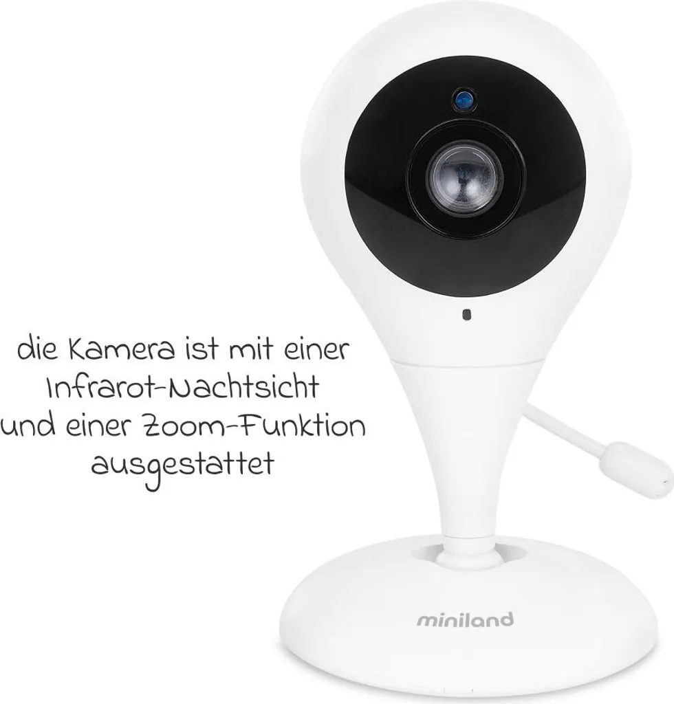 Miniland Digimonitor : Babyphone vidéo haute technologie avec caméra - 3