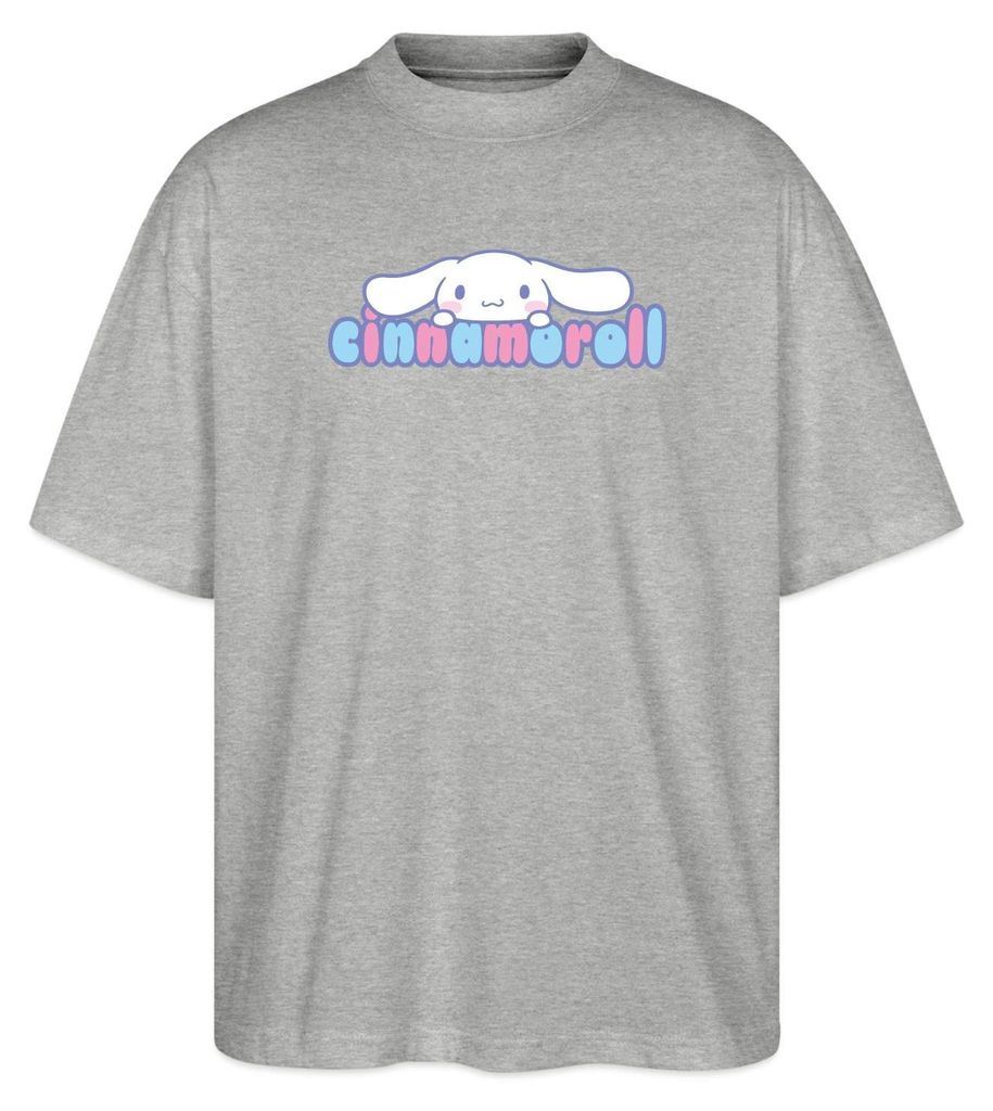 Spreadshirt Cinnamoroll Guckt Über Schriftzug Oversize Uni Produktbild 