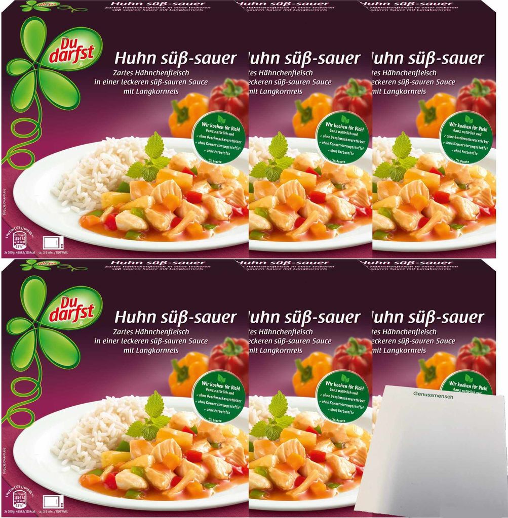 Du darfst Menü Huhn süß-sauer 6er Pack (6x375g Packung) + Produktbild 