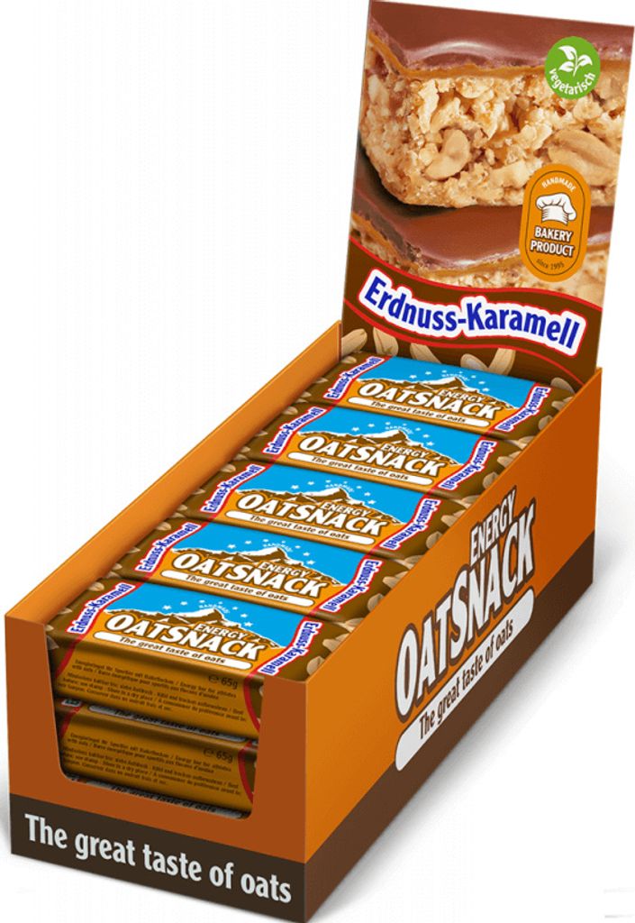 Energy OatSnack Energy OatSnack Bar (15x65g) Peanut Caramel Produktbild 