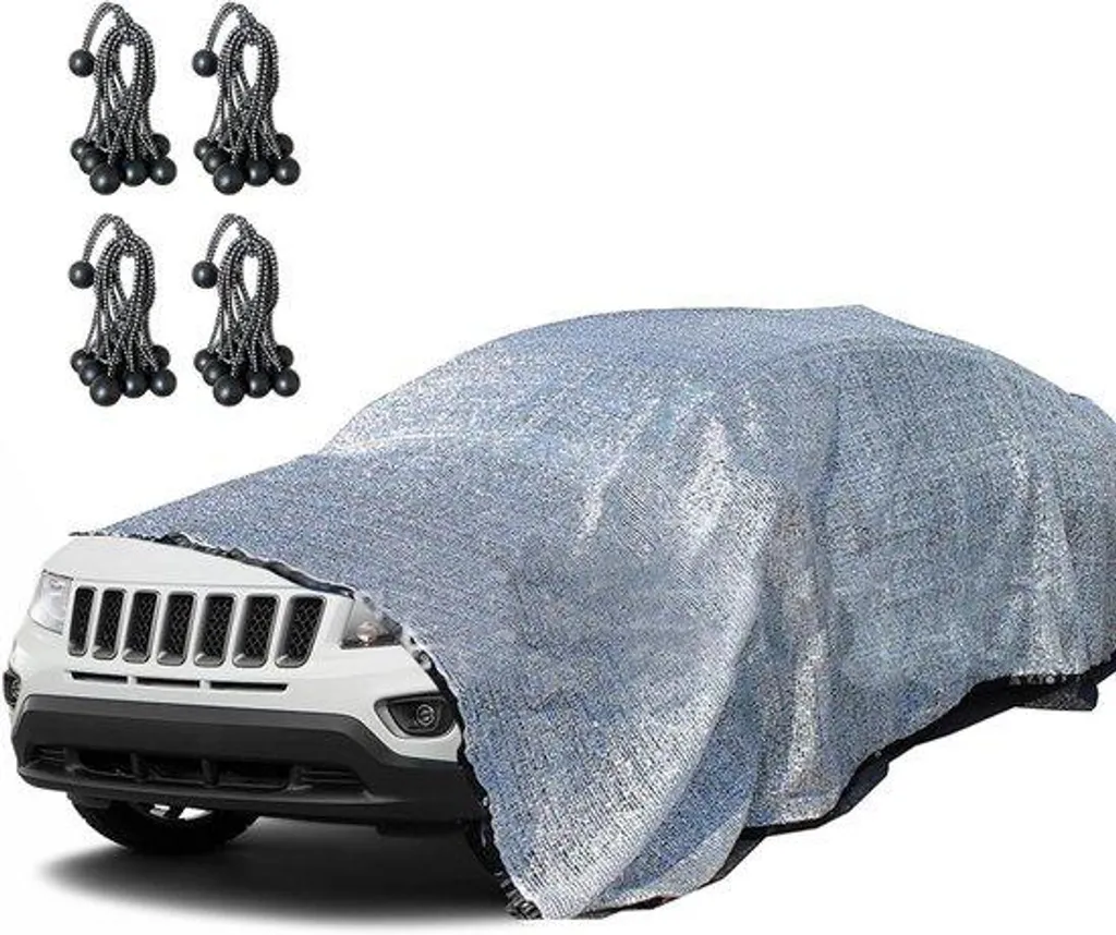 Schaduwnet - Protection UV et Chaleur Efficace - Lot de 4 Pièces Noir