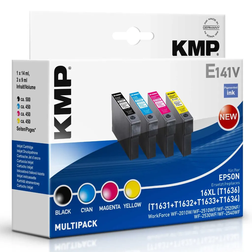 Cartouche Epson T1636 16XL Multipack KMP E141V haute capacité et fiable