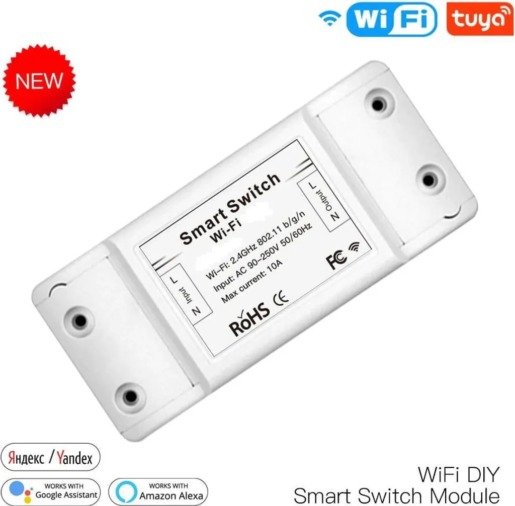 Interrupteur Intelligent WiFi Tuya Smart Life Relais Commande à Distance