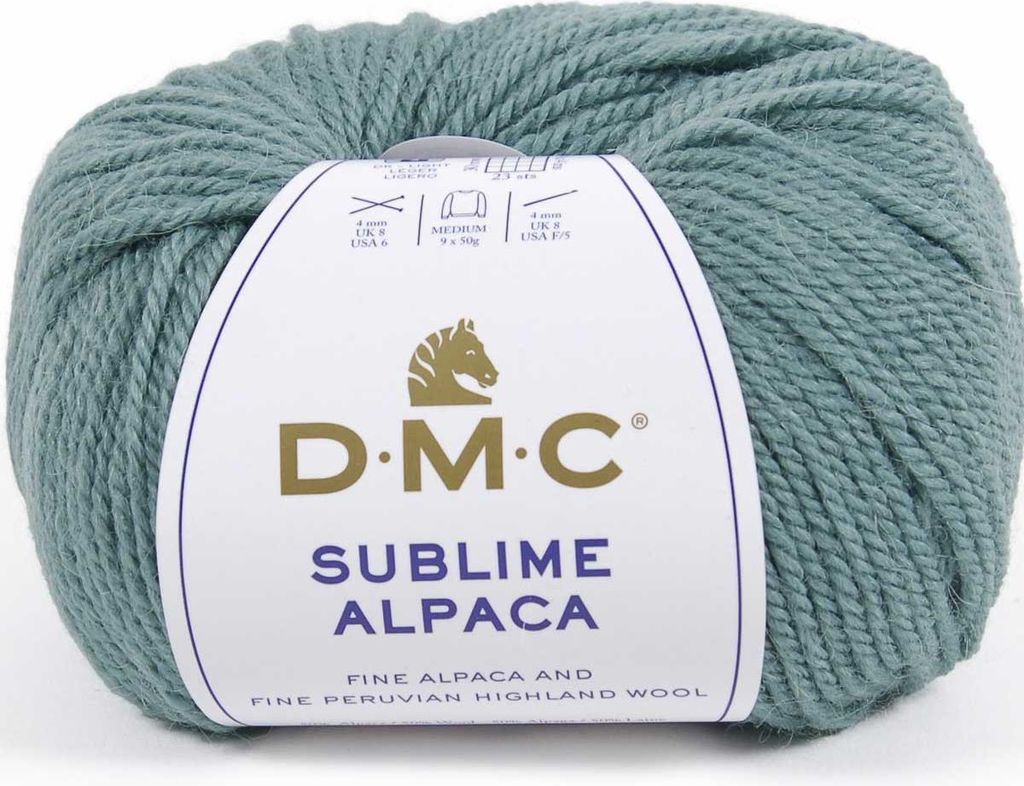 DMC Sublime Alpaca – hochwertiges Strickgarn aus 50 % Alpaka und 50 % Highland-Wolle (Farbe 807)