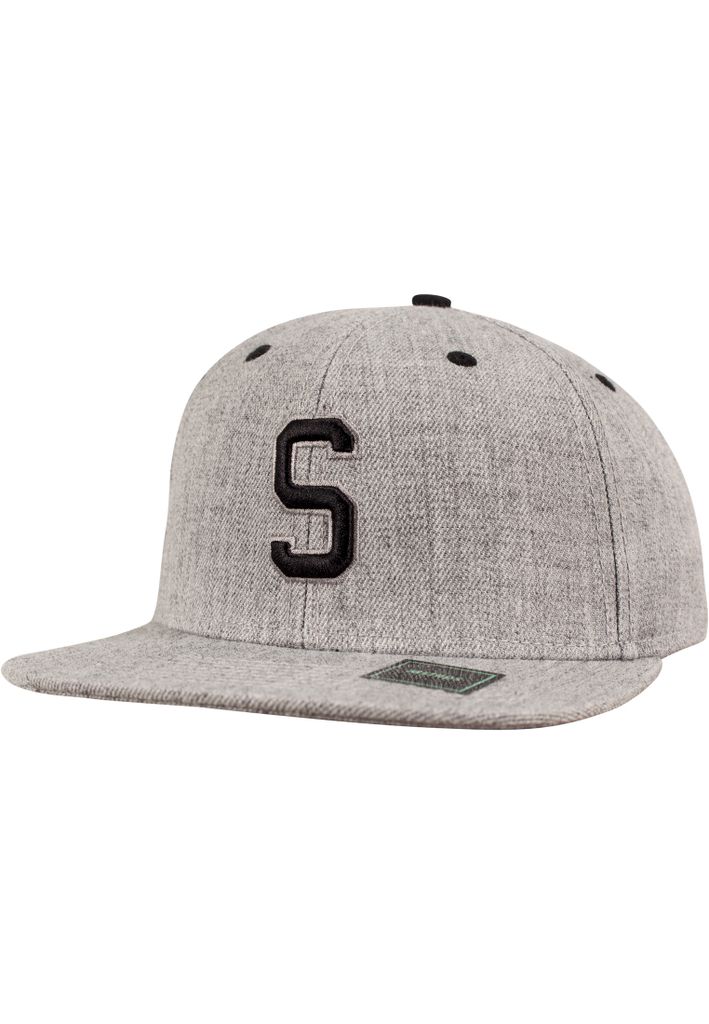 Urban Classics LETTER Snapback Cap - S heather grau M/L Produktbild 