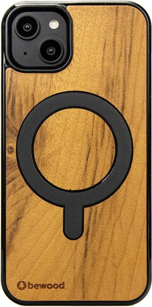 Cover Legno iPhone 15 Plus Bewood Imbuia - Design MagSafe Elegante