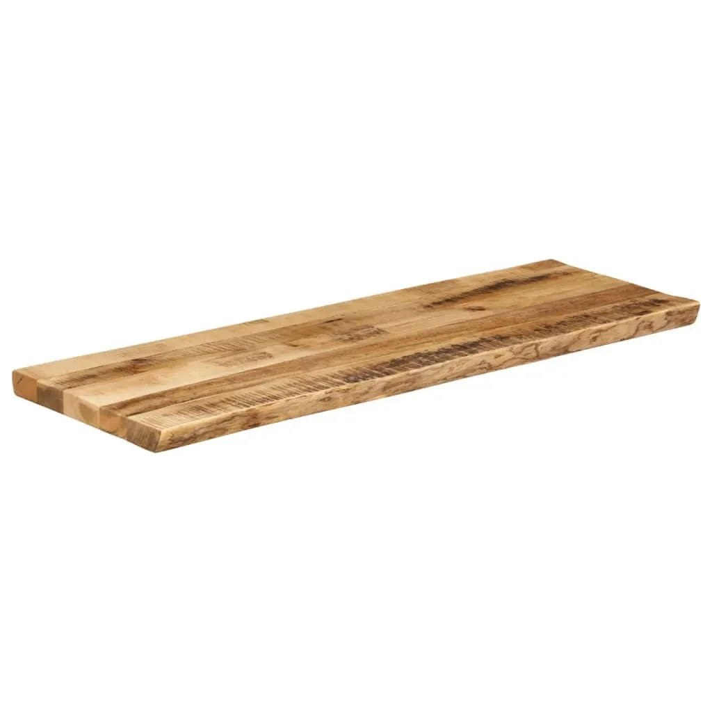 Piano per Tavolo SYFAX 120x40 Legno Mango Massello Bordi Naturali