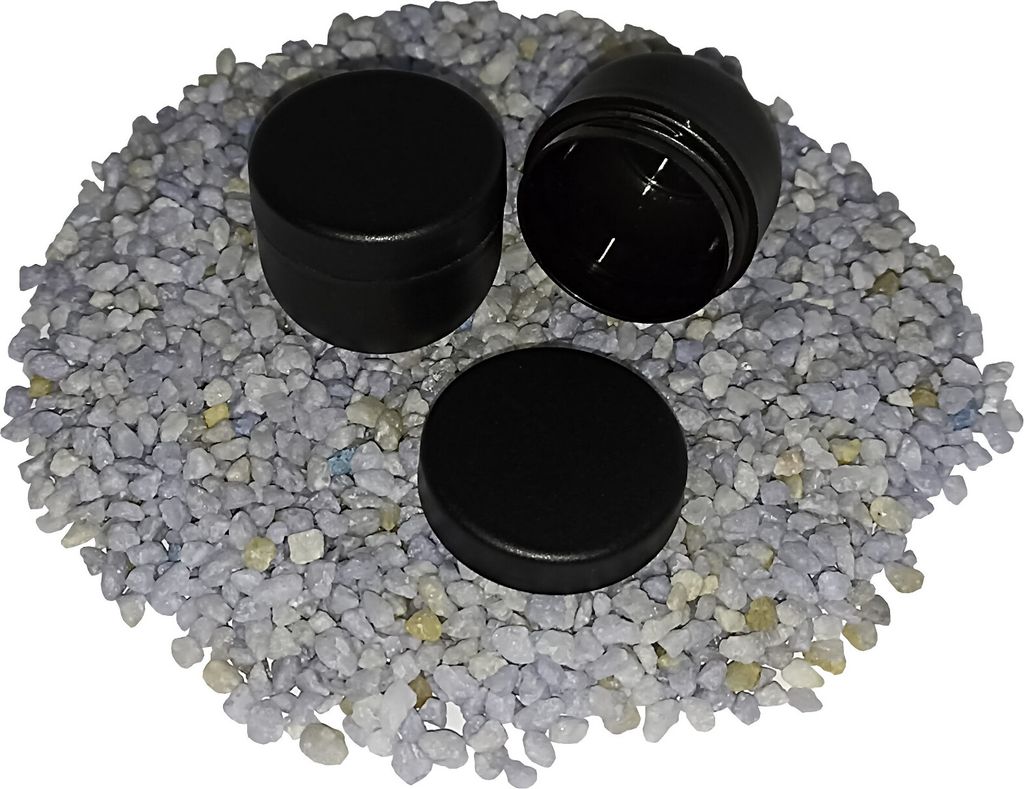 100 Geldosen, Leerdosen, Cremedosen 10g Jasmin Schwarz