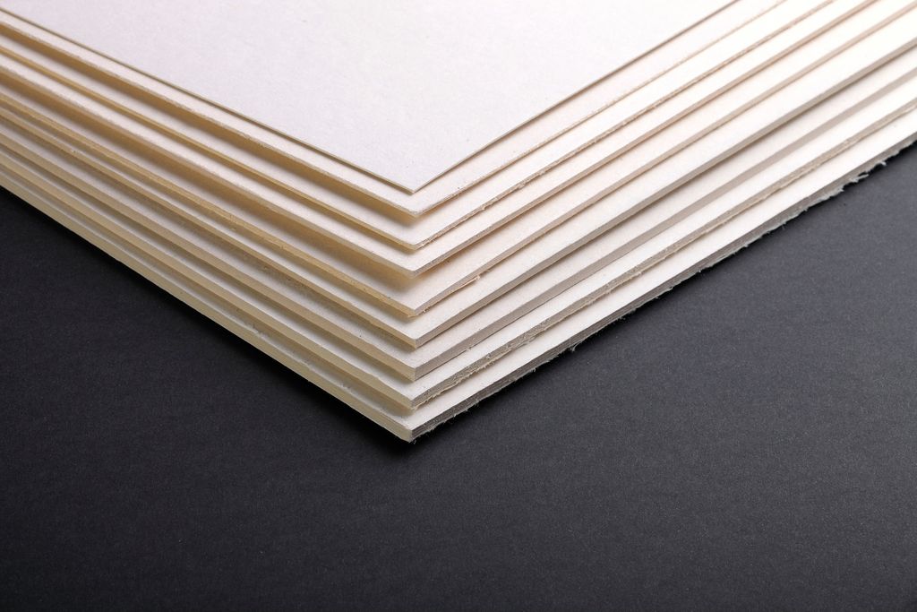 Clairefontaine Holzpappe 4,0mm, 2200g 60x80cm 5 Bogen - Elfenbein 93965C